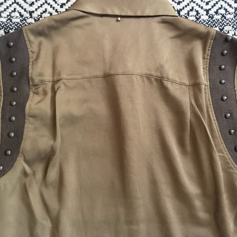 New Adrienne Landau Quartz Beaded Blouse – Size 8 – M/L - Picture 9 of 10